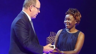 Former distance runner Tegla Loroupe (R) has tested positive for COVID-19, claims report (AP) Former distance runner Tegla Loroupe (R) has tested positive for COVID-19, claims report (AP)