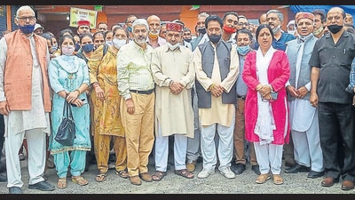 Two-time BJP legislator Govind Ram Sharma, who had been denied a ticket during the last election has staked claim. (HT Photo) Two-time BJP legislator Govind Ram Sharma, who had been denied a ticket during the last election has staked claim. (HT Photo)