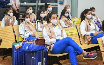 Tokyo Olympics: First batch of Indian contingent reaches Tokyo after rousing send-off. (SAI)
