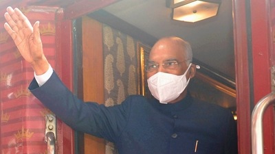 President Ram Nath Kovind boards a special train for Kanpur from Safdarjung railway station in New Delhi. (PTI file photo) President Ram Nath Kovind boards a special train for Kanpur from Safdarjung railway station in New Delhi. (PTI file photo)