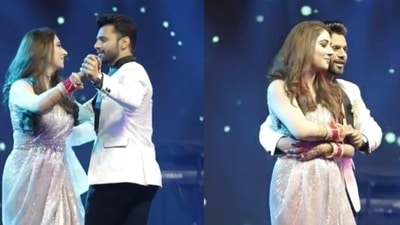 Following their wedding ceremony, Rahul Vaidya and Disha Parmar were seen dancing to numerous songs at their reception. Following their wedding ceremony, Rahul Vaidya and Disha Parmar were seen dancing to numerous songs at their reception.