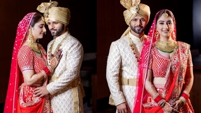 Pictures and videos from their wedding ceremony were shared on social media on Friday. Pictures and videos from their wedding ceremony were shared on social media on Friday.