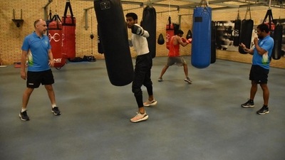 Indian Boxing team spearheaded by Amit Panghal and Mary Kom arrived in Tokyo on Sunday for the upcoming Olympic Games which gets underway from July 23. (SAI) Indian Boxing team spearheaded by Amit Panghal and Mary Kom arrived in Tokyo on Sunday for the upcoming Olympic Games which gets underway from July 23. (SAI)