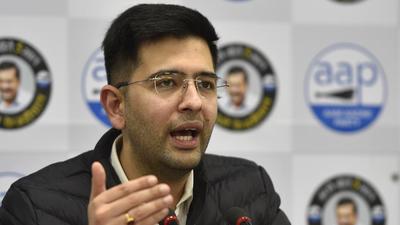 Vice chairman of Delhi Jal Board (DJB) Raghav Chadha claimed that water production by the Delhi Jal Board is at an all-time high of 955 MGD. (Sanjeev Verma/HT PHOTO)