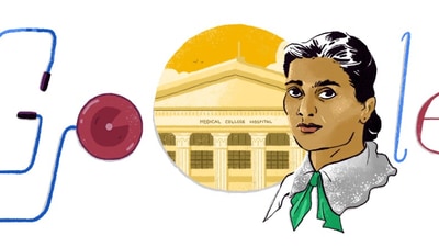 Google doodle for Kadambini Ganguly