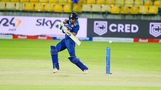 India captain Shikhar Dhawan slammed an unbeaten 86 off 95 balls during the 1st ODI against Sri Lanka in Colombo(BCCI)