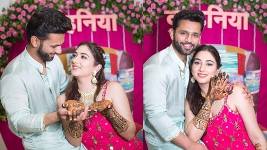 The couple had been friends before Rahul Vaidya proposed to Disha Parmar during his stint on Bigg Boss 14. She then appeared on the show to accept his proposal and celebrate Valentine's Day with him.
