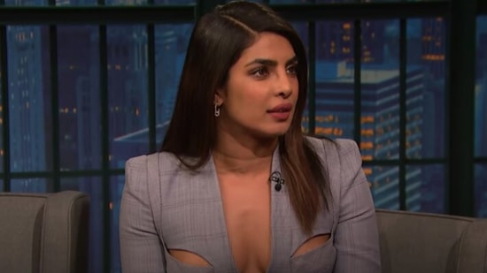 Priyayanka Chopra on The Late Show with Seth Meyers. 