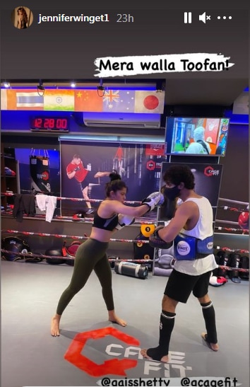Jennifer Winget gives a glimpse of her boxing workout (Instagram/jenniferwinget1)