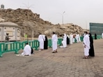 Pilgrims gather at the plain of Arafat during the annual Hajj pilgrimage, outside the city of Mecca in Saudi Arabia.