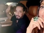 Mika Singh and Akanksha Puri got stuck in the rains. Mika Singh and Akanksha Puri got stuck in the rains.