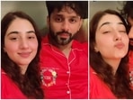 Disha Parmar with husband Rahul Vaidya after their wedding. Disha Parmar with husband Rahul Vaidya after their wedding.
