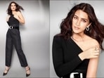 Mimi: Kriti Sanon grooves to Param Sundari in black one-shoulder top, pants(Instagram/sukritigrover)