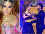 Rakhi Sawant attended Rahul Vaidya and Disha Parmar’s wedding reception. Rakhi Sawant attended Rahul Vaidya and Disha Parmar’s wedding reception.
