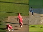 Batsman falls down on pitch after injuring leg in the middle of a run, Joe Root asks players not to inflict run out- VIDEO(TWITTER)