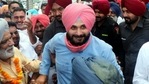 Congress leader Navjot Singh Sidhu leaves after meeting MLA Madan Lal Jalalpur from his residence at Ghanaur village, in Patiala on Sunday. (ANI Photo) Congress leader Navjot Singh Sidhu leaves after meeting MLA Madan Lal Jalalpur from his residence at Ghanaur village, in Patiala on Sunday. (ANI Photo)