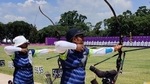 India's archery mixed doubles team Deepika Kumar (left) and Atanu Das training ahead the start of Tokyo Olympics. India's archery mixed doubles team Deepika Kumar (left) and Atanu Das training ahead the start of Tokyo Olympics.