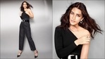 Mimi: Kriti Sanon grooves to Param Sundari in black one-shoulder top, pants(Instagram/sukritigrover) Mimi: Kriti Sanon grooves to Param Sundari in black one-shoulder top, pants(Instagram/sukritigrover)