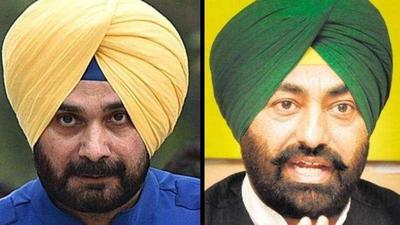 Newly appointed Punjab Congress president Navjot Singh Sidhu and (right) Bholath MLA Sukhpal Singh Khaira, who is hopeful that the PPCC chief and chief minister Capt Amarinder Singh will iron out differences in the interest of the party. (HT Photo) Newly appointed Punjab Congress president Navjot Singh Sidhu and (right) Bholath MLA Sukhpal Singh Khaira, who is hopeful that the PPCC chief and chief minister Capt Amarinder Singh will iron out differences in the interest of the party. (HT Photo)