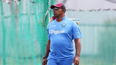 FILE PHOTO: West Indies head coach Phil Simmons during nets. (REUTERS)