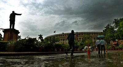 Modi submitted the list of new ministers in both Houses and hit back at the Opposition, accusing them of being unable to “digest” the fact that “a large number of new ministers are women, Dalits, tribals and those from Other Backward Classes”. ( Ajay Aggarwal / Hindustan Times) Modi submitted the list of new ministers in both Houses and hit back at the Opposition, accusing them of being unable to “digest” the fact that “a large number of new ministers are women, Dalits, tribals and those from Other Backward Classes”. ( Ajay Aggarwal / Hindustan Times)
