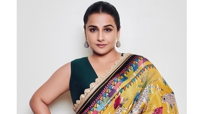 Vidya couldn't help but quip in the caption, "I am told I am knotty!" The saree was first seen on Vidya in late June when she was promoting Sherni. (Instagram) Vidya couldn't help but quip in the caption, "I am told I am knotty!" The saree was first seen on Vidya in late June when she was promoting Sherni. (Instagram)