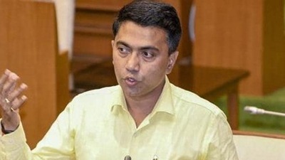 Goa chief minister Sawant, who is also leader of the Bharatiya Janata Party (BJP), said on Monday that the AAP won’t be able to even open its account in the state. (PTI file photo)