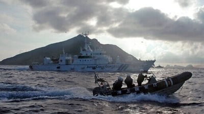 The Philippines has repeatedly protested the ships’ presence and has been backed by the US while Beijing has said its actions were normal and legitimate. (AP) The Philippines has repeatedly protested the ships’ presence and has been backed by the US while Beijing has said its actions were normal and legitimate. (AP)
