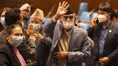 Nepal's newly appointed Prime Minister Sher Bahadur Deuba. (AFP) Nepal's newly appointed Prime Minister Sher Bahadur Deuba. (AFP)