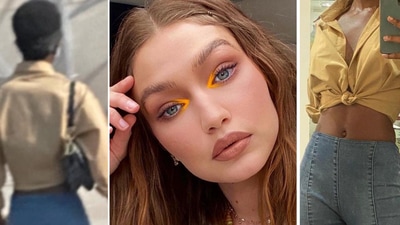 Gigi Hadid (c) and the image she posted of Nanga Awasum (L) and the one posted by Nanga herself (R) (Instagram) Gigi Hadid (c) and the image she posted of Nanga Awasum (L) and the one posted by Nanga herself (R) (Instagram)