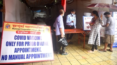 Greater Mumbai civic body has made prior online appointment for Covid-19 vacciantion mandatory in the face of depleting stocks. (File photo)