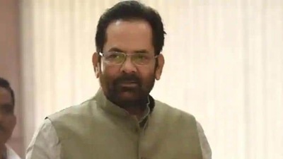 In 2014, Naqvi was made the minister of state for parliamentary affairs and minority affairs during the first term of the Prime Minister Narendra Modi-led government. (HT file photo) In 2014, Naqvi was made the minister of state for parliamentary affairs and minority affairs during the first term of the Prime Minister Narendra Modi-led government. (HT file photo)