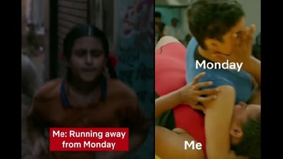 The screengrabs were taken from the relatable post shared by Netflix India on Instagram. (Instagram/@netflix_in)