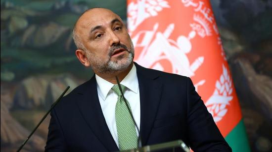 Afghanistan's foreign minister Mohammad Haneef Atmar. (via REUTERS)