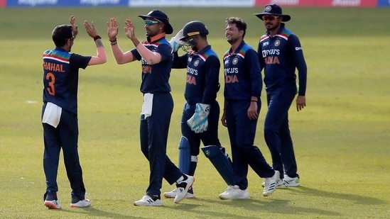 Shikhar Dhawan's Team India during 1st ODI against Sri Lanka(REUTERS)