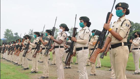 Independence Day parade participants in Bihar will wear mask and follow Covid-19 protocols during rehearsal periods. (HT Photo/File)