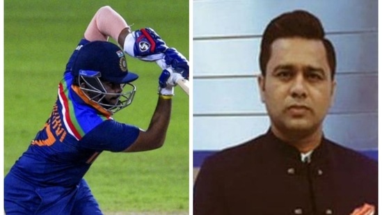 Aakash Chopra detailed the most impressive aspect of Prithvi Shaw's knock in 1st ODI against Sri Lanka in Colombo on Sunday.(HT Collage)