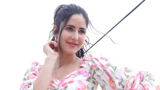 Katrina Kaif shared fresh pictures in a floral crop top and shorts.