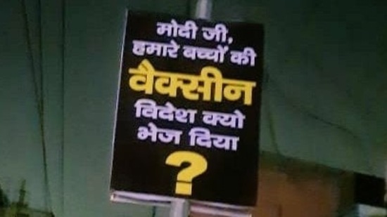 One of the posters which surfaced in Delhi