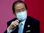 Tokyo 2020 CEO Toshiro Muto speaks during a press conference in Tokyo, Japan.