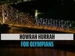Howrah Bridge lit up in Olympic colours to cheer on Indian athletes