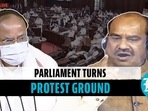 Opposition protests led to temporary adjournment of both Lok and Rajya Sabha (LS TV/RS TV)