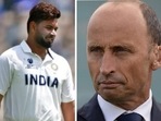 'Rishabh Pant at six in England is one place too high': Nasser Hussain talks India's potential line-up for upcoming Test series.(HT COLLAGE) 'Rishabh Pant at six in England is one place too high': Nasser Hussain talks India's potential line-up for upcoming Test series.(HT COLLAGE)