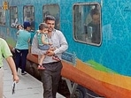 An AC3-tier coach in a Humsafar Express train (HT File Photo)