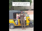 Anna Durai infront of his auto.(Instagram/@humansofbombay) Anna Durai infront of his auto.(Instagram/@humansofbombay)