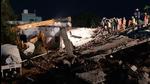 A three-storey building in Khawaspur of Farrukhnagar collapsed on Sunday. (HT Photo) A three-storey building in Khawaspur of Farrukhnagar collapsed on Sunday. (HT Photo)