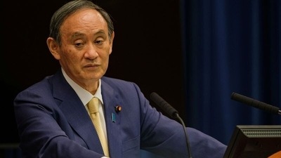 FILE PHOTO: Japan's Prime Minister Yoshihide Suga speaks before the start of the Olympic Games, in Tokyo, Japan (REUTERS)