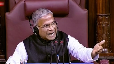 Rajya Sabha Deputy Chairman Harivansh Narayan Singh conducts proceedings on the first day of the Monsoon Session of Parliament, in New Delhi, Monday. (PTI) Rajya Sabha Deputy Chairman Harivansh Narayan Singh conducts proceedings on the first day of the Monsoon Session of Parliament, in New Delhi, Monday. (PTI)
