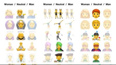 A three-gender formula was first introduced in Unicode Consortium’s 2019 edition of Emoji 12.0 (Photo: Facebook)