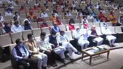 PM Modi at all-BJP MPs meeting at Parliament on Tuesday. (ANI Photo)